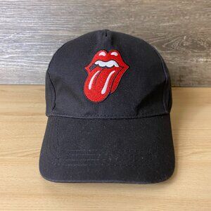 Rolling Stones Hat Cap Strap Back Black Band Tour Music Adjustable